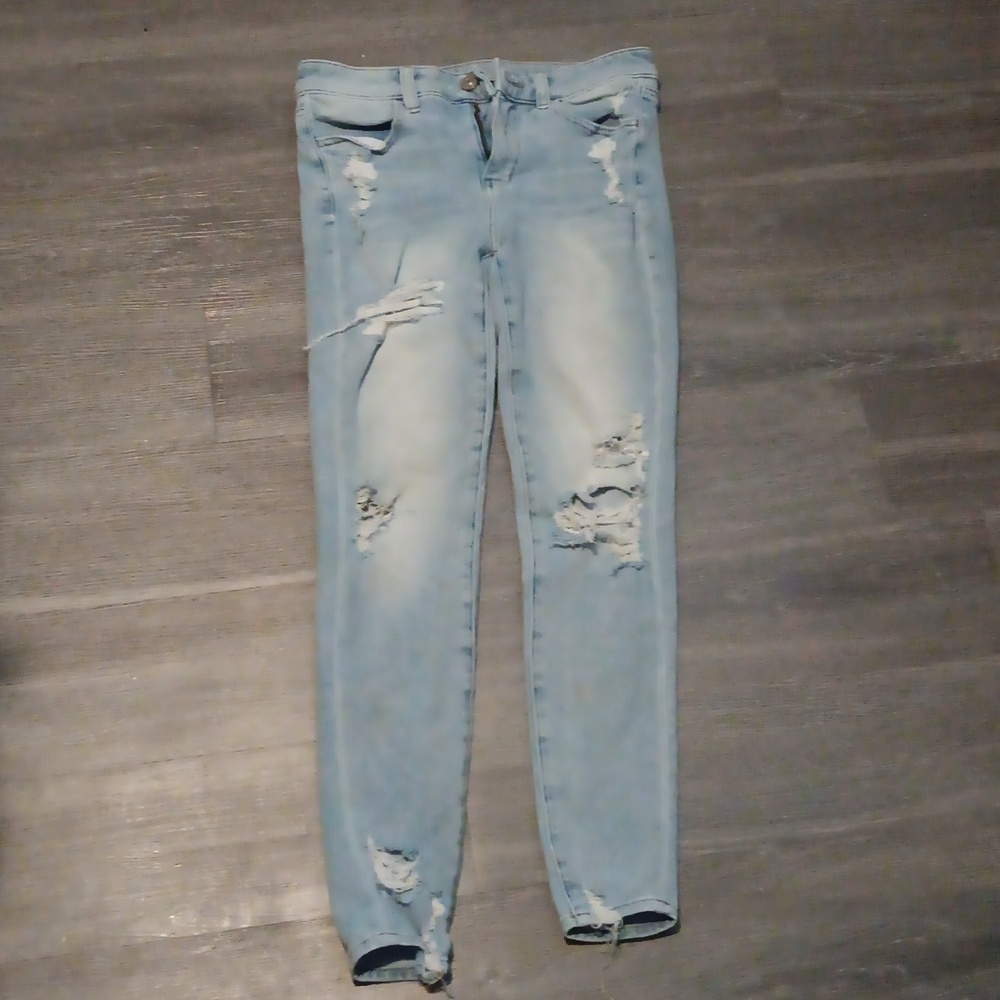 American Eagle Hi Rise Jegging Light Blue Size 8 Regular